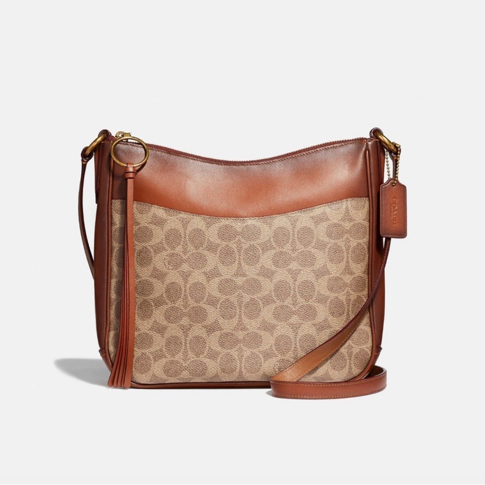 Brand New coach Chaise Crossbody In Signature Canvas